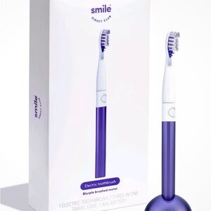 Smile Direct Club Electric Toothbrush Blurple Brushed Metal, Mount & Battery NIB